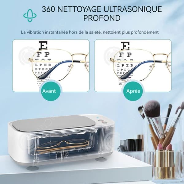INN Ultrasonic Cleaner 45kHz 350ml 3 timernivåer 360 graders rengöring Ultrasonic Cleaner Ultrasonic Bezel Cleaner
