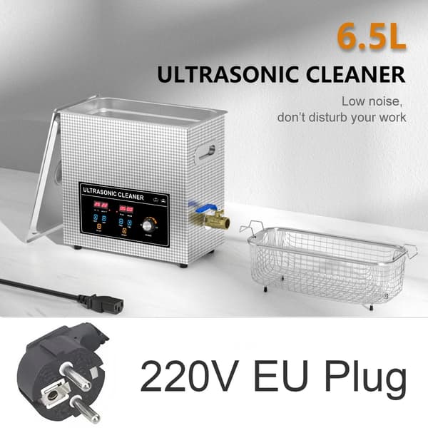 Ultralydsrenser, 6L kapacitet, digitalt kontrolpanel,220V EU stik