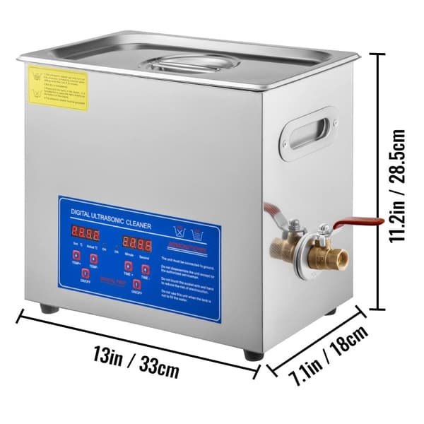 Ultralyds Vinylpladerenser, 6L kapacitet, justerbar tid og temperatur,6 liter