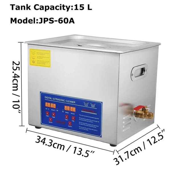 Ultralydsrenser, 40kHz frekvens, justerbare tidsindstillinger,15L