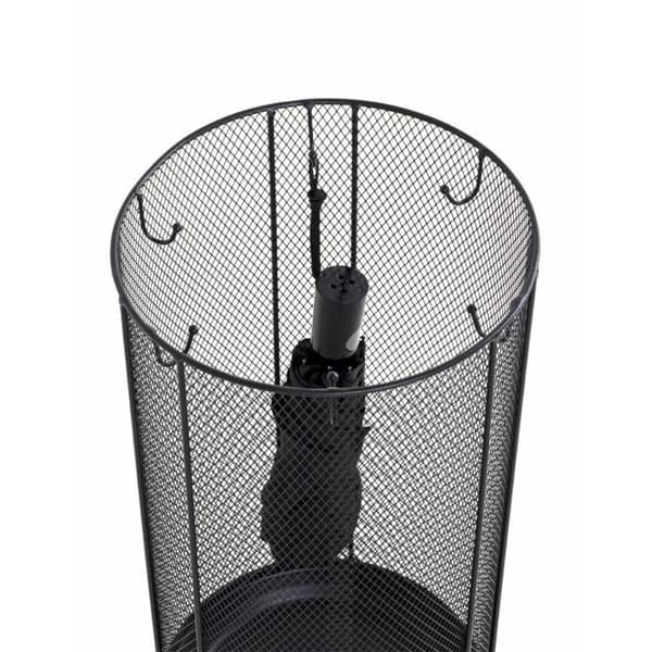 Paraplyställ i "lackerad" metall 58cm Svart
