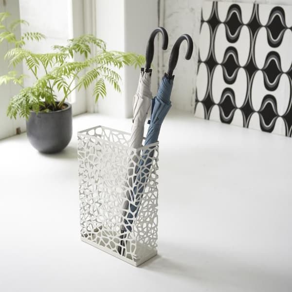 YAMAZAKI - Stora paraplyställ L30 cm - NEST - Vit-Vit