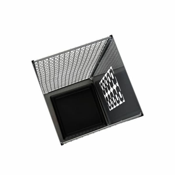 paraplystativ 19 x 19 x 47,5 cm svart grå metallloft (2 enheter)