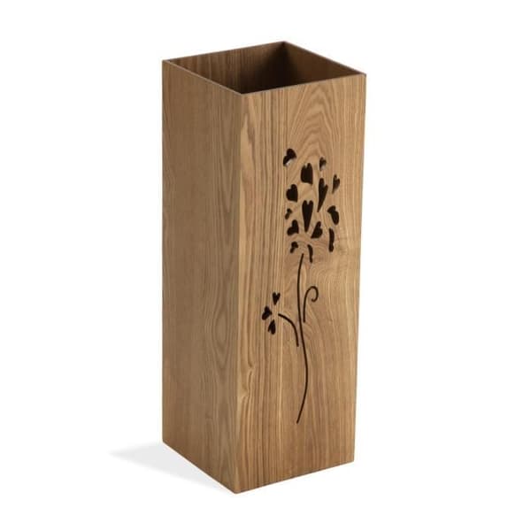 Paraplyhållare - Versa - Blommor - MDF-trä - Brun - 48 x 22 x 22 cm