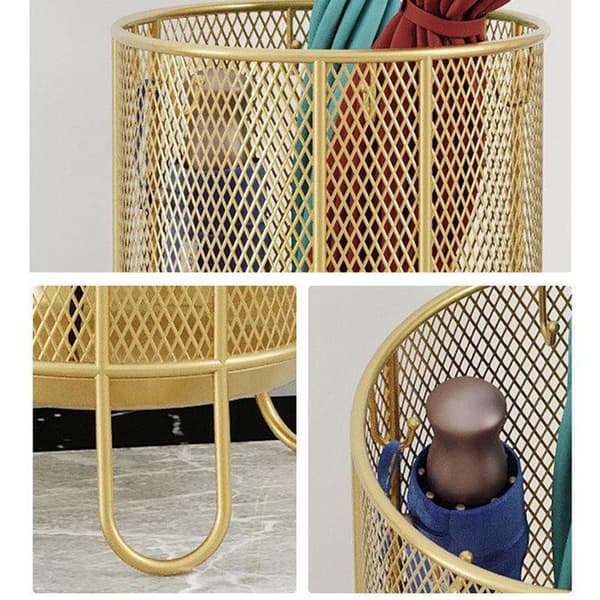 Paraplyställ - TD® - 21*51cm - Guldmetall - Modern design - Antirost