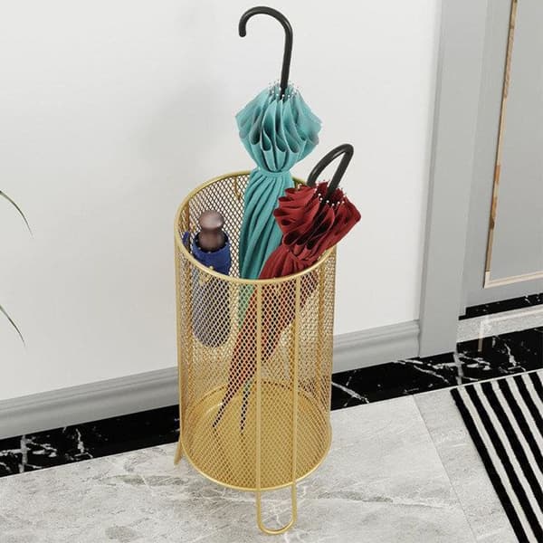 Paraplyställ - TD® - 21*51cm - Guldmetall - Modern design - Antirost