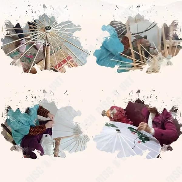 TD® kinesiskt sidentyg paraply Klassisk stil dekorativt paraply olja papper paraply dekorativt paraply