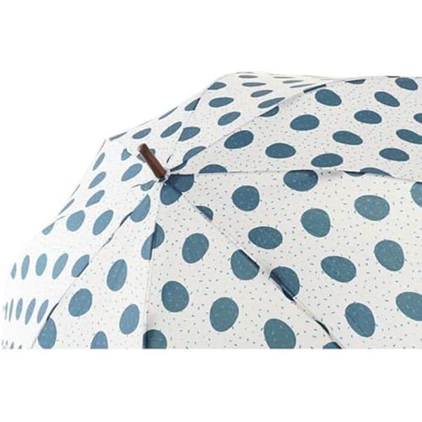 Paraply - DKD Home Decor - Blå Vit - 3 delar - Trä - Polyester - Flerfärgad