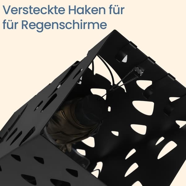 Paraplubak, metalen paraplubak, vierkant