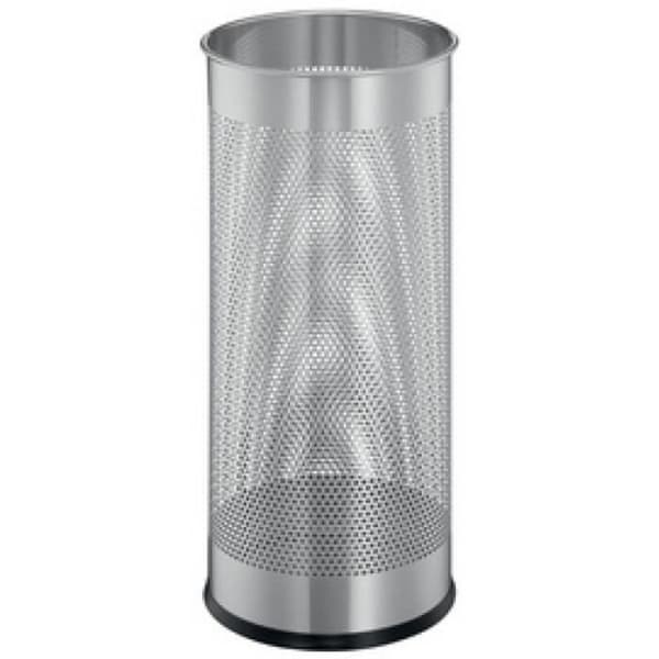HÅLLBAR metallparaplystativ, rund, metallisk silver 0,000000 Svart