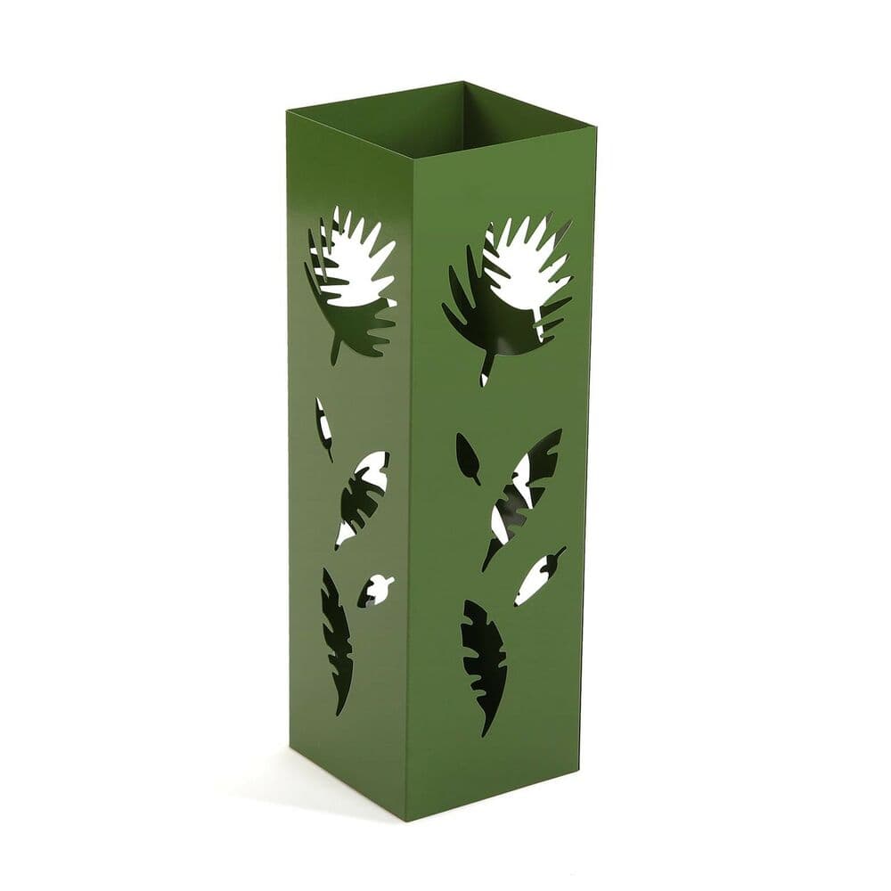 Paraplyställ Versa Roxanne Blad Grön Metall Järn (19 x 49 x 19 cm)