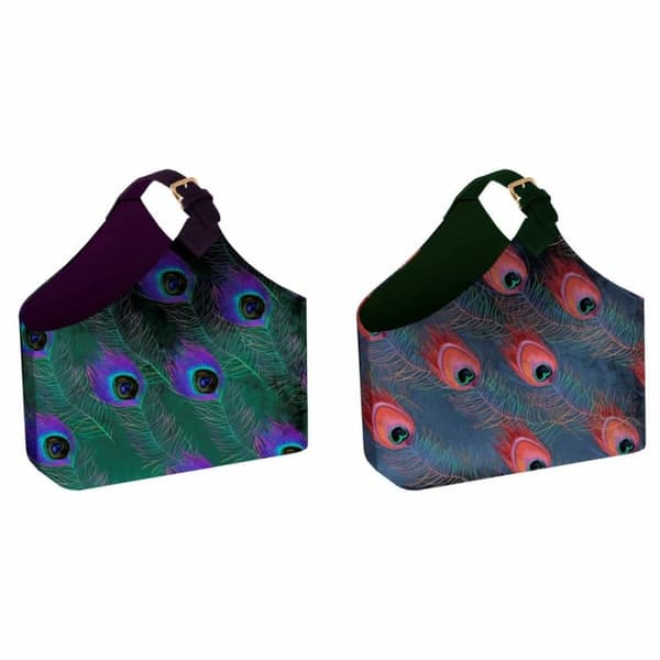 Tidningsställ DKD Home Decor Polyester (2 pcs) (45 x 20 x 40 cm)