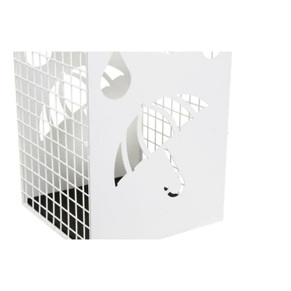 Sateenvarjoteline DKD Home Decor Musta Metalli Valkoinen (19.5 x 20 x 47.5 cm) (2 pcs)