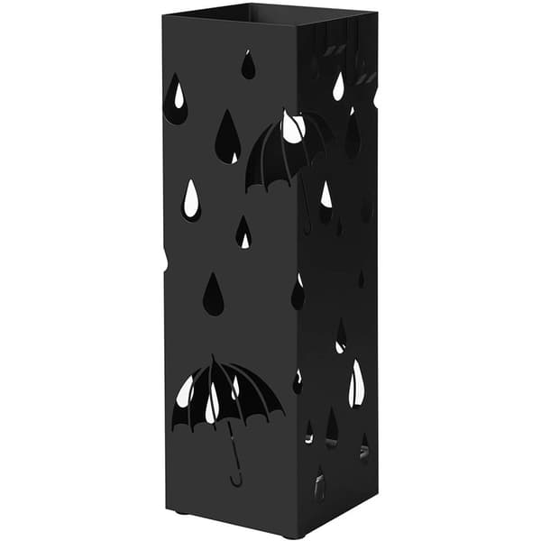 Paraplystativ - paraplyholder - 15,5 x 49 cm - drop - sort