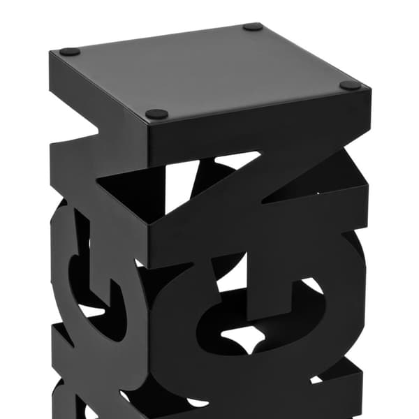 Paraplyställ design stål svart