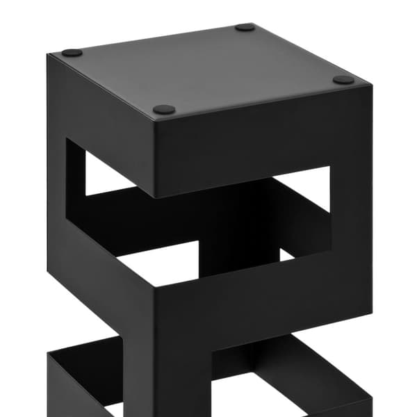 The Living Store paraplystativ tetris stål sort -  Paraplyholdere & –stativer