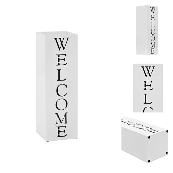Sateenvarjotelineet - Living Sateenvarjoteline Welcome teräs valkoinen