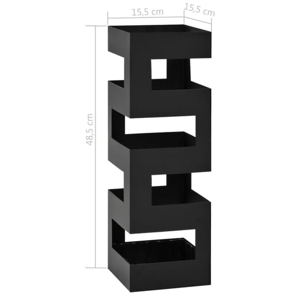 Sateenvarjoteline tetris teräs musta - Sateenvarjoteline - Sateenvarjotelineet - Home & Living