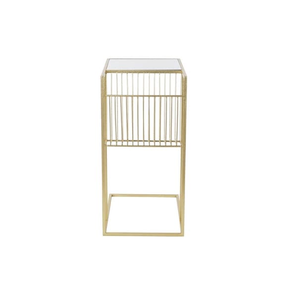 Lehtiteline DKD Home Decor Kullattu Metalli Peili 48 x 35 x 71 cm