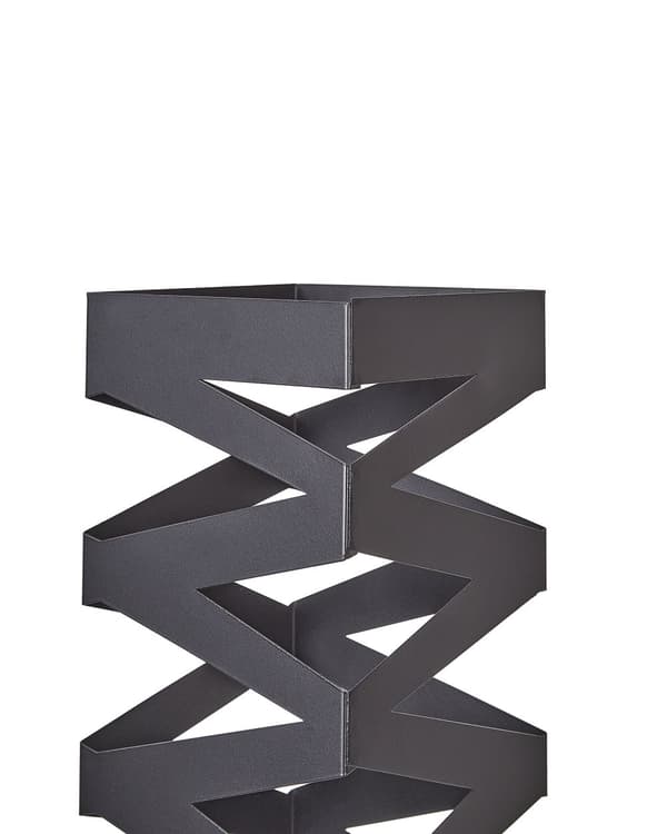 Paraplystativ Svart Metall Jern 15 x 15 x 49 cm Moderne design Oppbevaring Entré