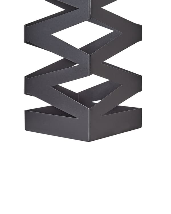 Paraplystativ Svart Metall Jern 15 x 15 x 49 cm Moderne design Oppbevaring Entré