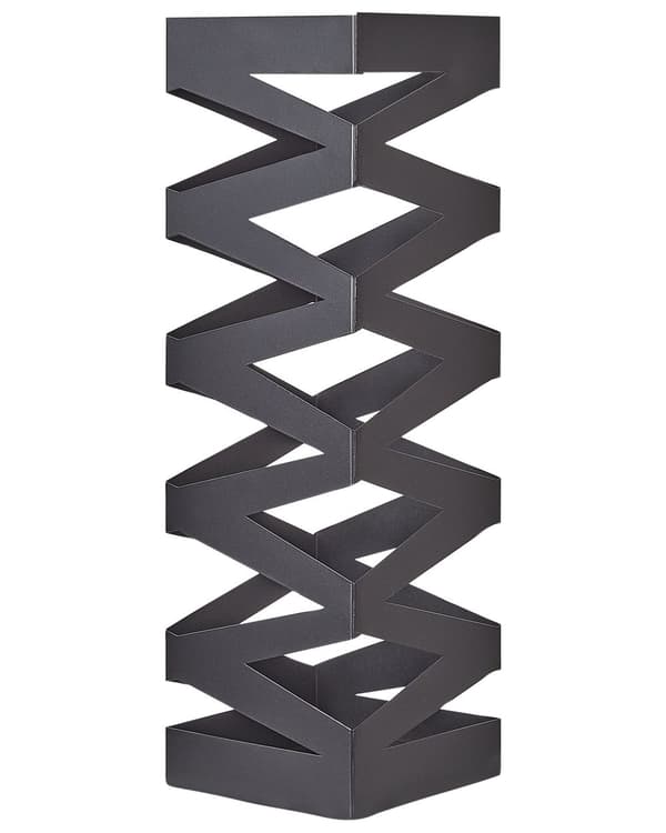 Paraplystativ Svart Metall Jern 15 x 15 x 49 cm Moderne design Oppbevaring Entré