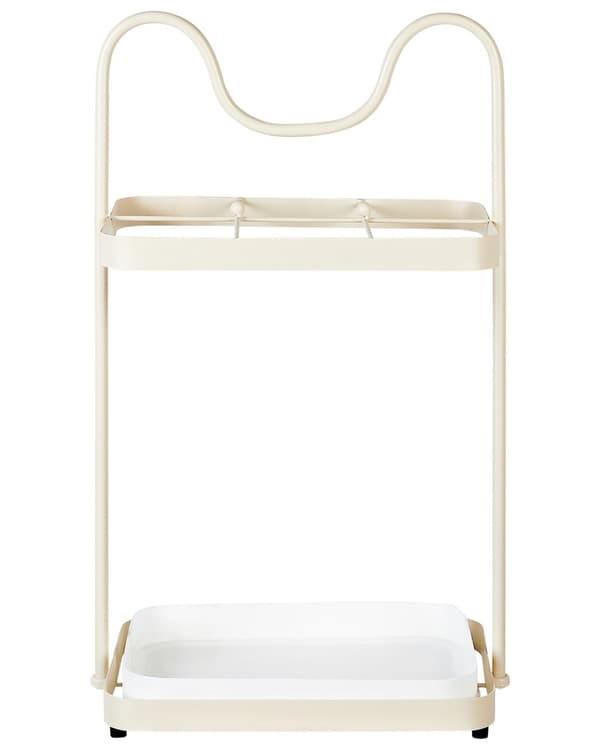 Paraplystativ Beige Metall Jern 36 x 26 x 65 cm Moderne design Oppbevaring Entré