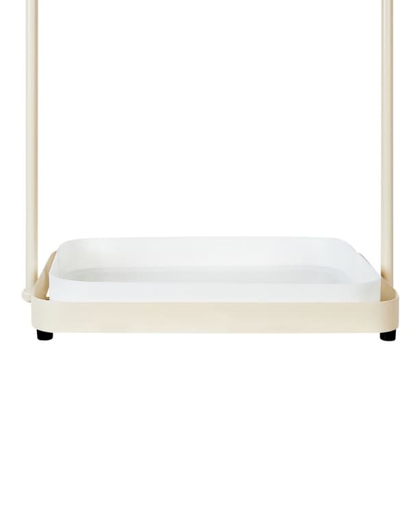Paraplystativ Beige Metall Jern 36 x 26 x 65 cm Moderne design Oppbevaring Entré