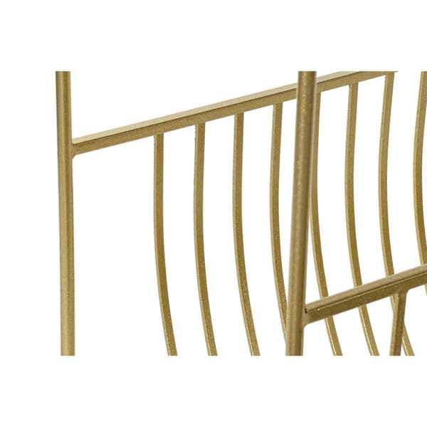 Tidningsställ DKD Home Decor Speglar Gyllene Metall (76 x 35 x 83 cm)