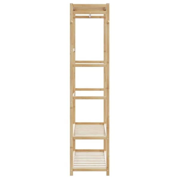 vidaXL Vaateteline hyllyillä 110x40x175 cm Bambu