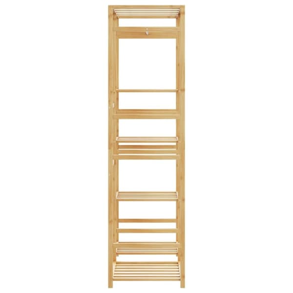 vidaXL Klesstativ med hyller 100x50x184,5 cm bambus