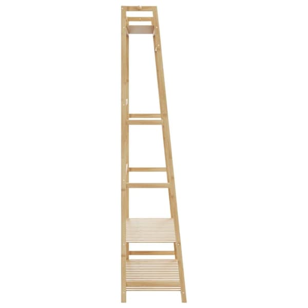 vidaXL tøjstativ med hylder 110x40x180 cm bambus