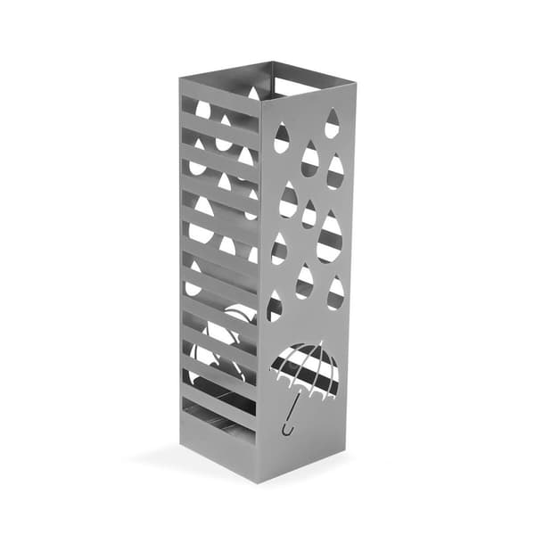 Paraplystativ Versa Sølvfarvet 15,5 x 49 x 15,5 cm
