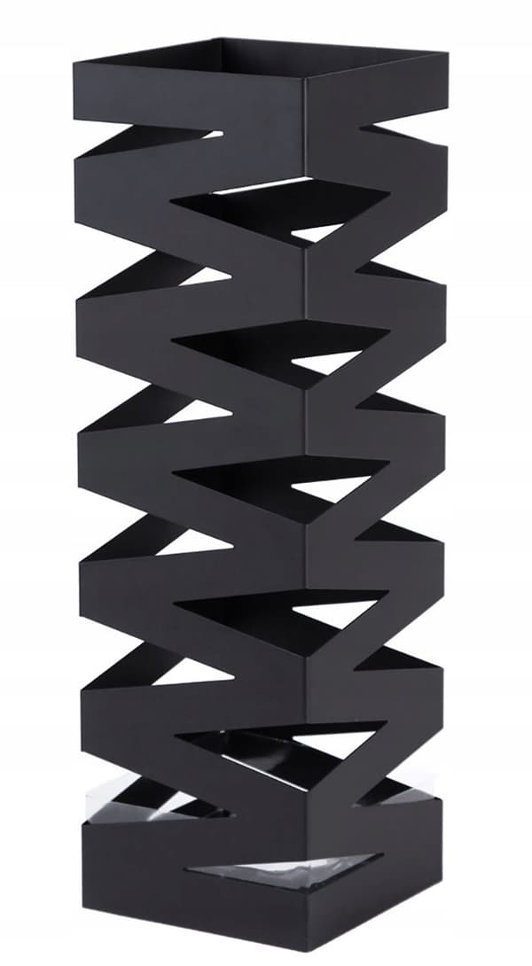 Paraplyställ, paraplyhållare, paraplykorg, metall, svart lampskärm, VAS