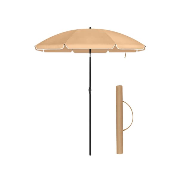 Strandparaply taupe