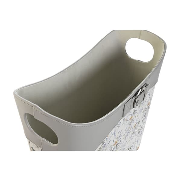 Tidningsställ DKD Home Decor Vit Grå Lila Ljusrosa Polyuretan 39 x 21 x 34 cm (2 antal)