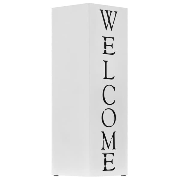 Paraplyställ welcome stål vit