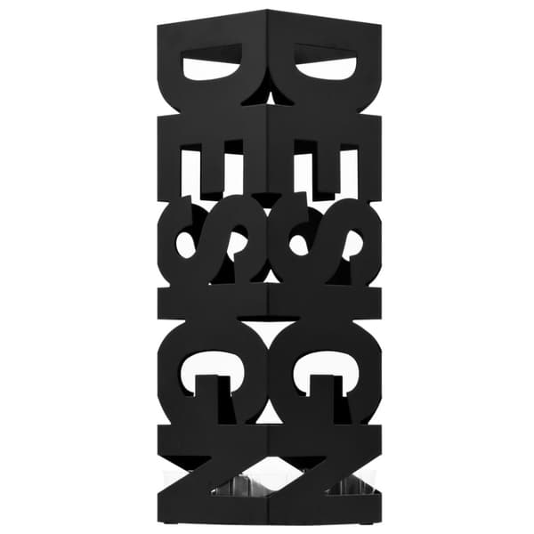 Paraplyställ design stål svart