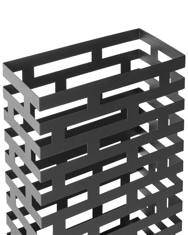 Paraplystativ Svart Jern Pulverlakkert 62 x 38 cm Moderne stil Oppbevaring Entré Gang
