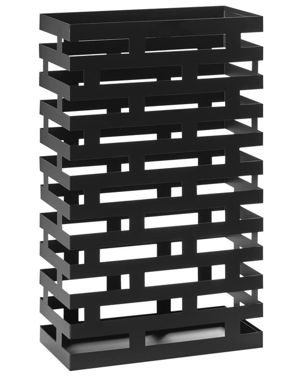 Paraplystativ Svart Jern Pulverlakkert 62 x 38 cm Moderne stil Oppbevaring Entré Gang