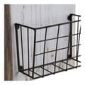 Miniatyrbillede 3 af 3: Tidsskriftholder DKD Home Decor Hvid Brun Metal Paulonia træ (57 x 10 x 40 cm)