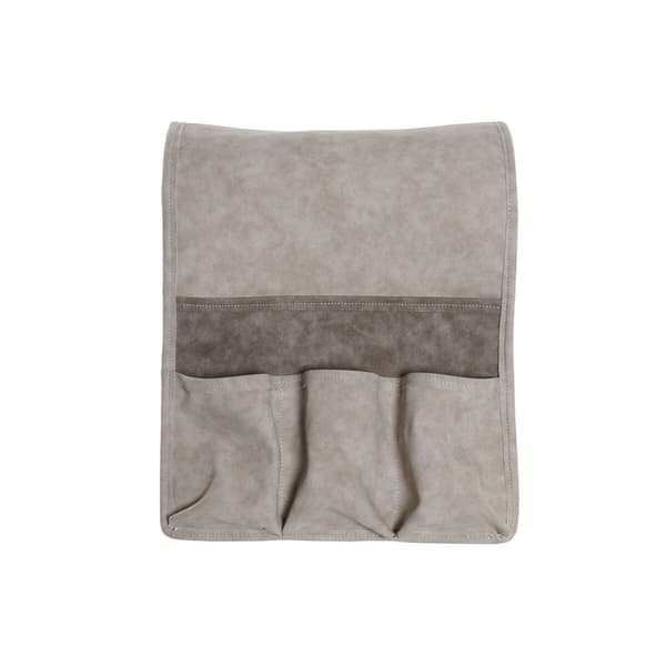 Fjernbetjening holder DKD Home Decor Grå Lysegrå Mørkegrå Polyuretan 30 x 0,5 x 90 cm