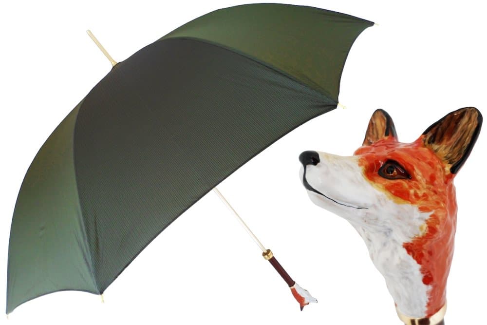 Paraply lyx Dark Green Luxury Fox Umbrella
