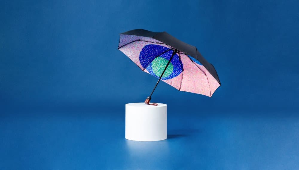 Paraply med gaveaeske Dots Umbrella