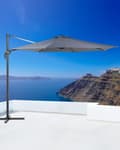 Miniatyrbillede 4 af 8: Parasol mørkegrå polyester og sort aluminium ø 240 x 300H cm ottekantet Foldbar Foldemekanisme 100 procent vandtæt design 360 graders rotation