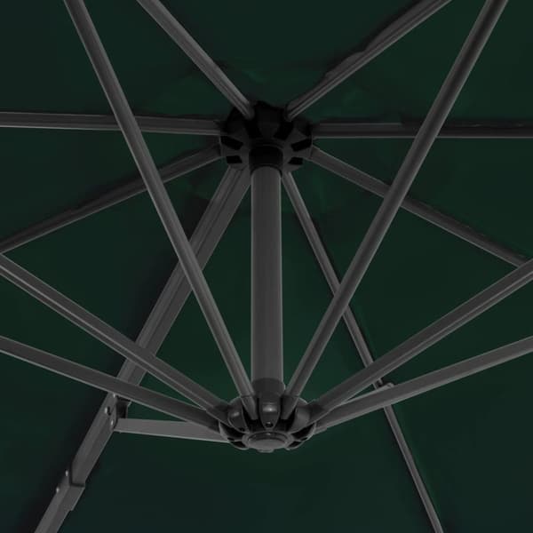vidaXL Aurinkovarjo siirrettävällä jalalla vihreä