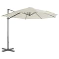 Miniatyrbillede 3 af 10: vidaXL haveparasol m. transportabel fod sandfarvet