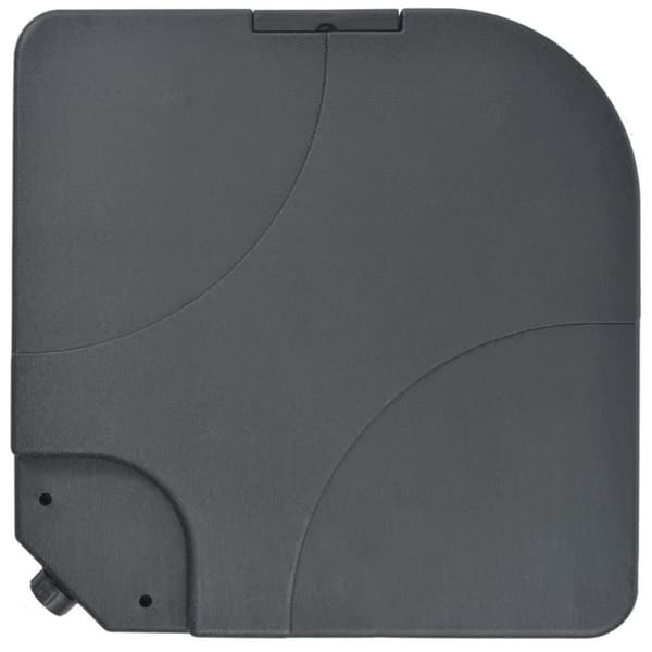 vidaXL haveparasol m. transportabel fod sandfarvet
