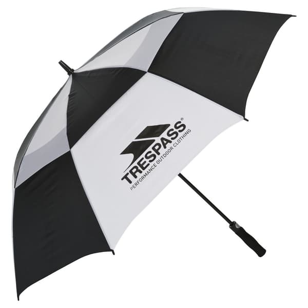 Trespass Catterick Automatic Umbrella Black/White One Size