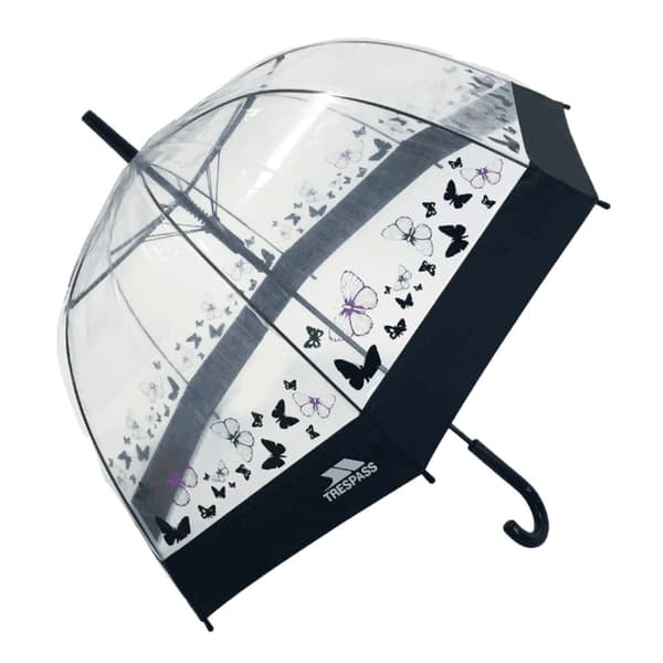 Trespass Papillon Clear Umbrella Butterfly Print One Size